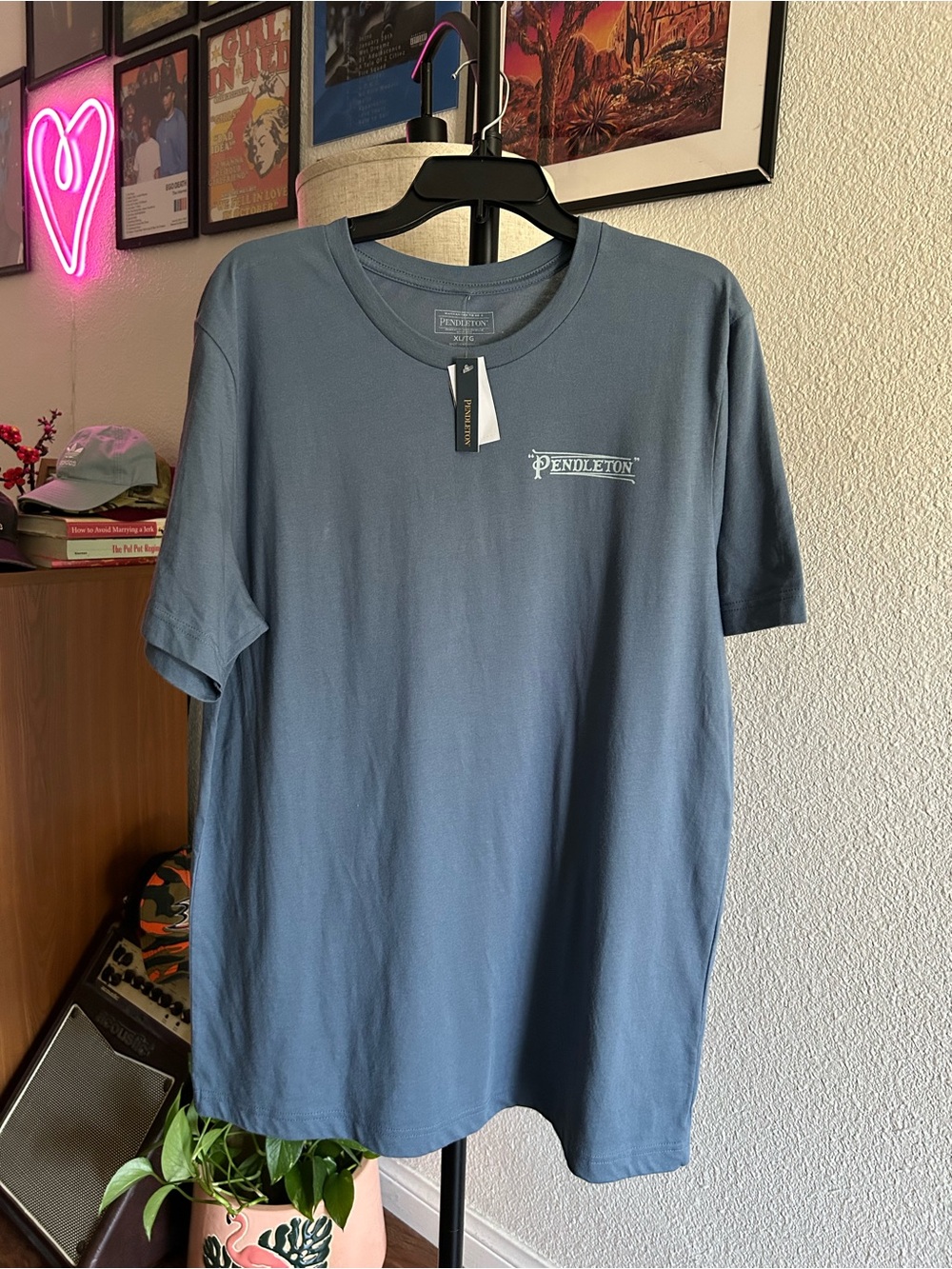 Pendleton Men's Blue Logo Crew Neck T-Shirt XL